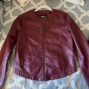 William Rast faux leather biker jacket